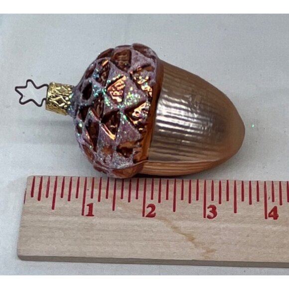 Old World Christmas Inge Glass Collection German Hand Crafted Acorn Ornament - Picture 7 of 7